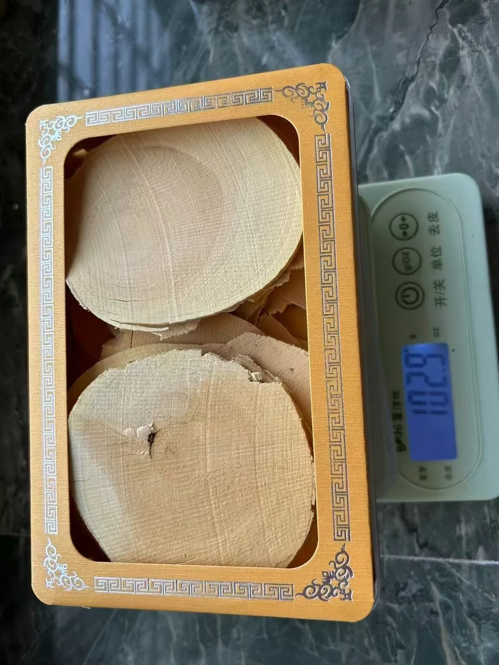 植物原材切片实物照片